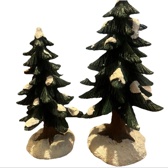 ST. NICHOLAS SQUARE PINE TREES – SET OF 2 – NIB - Picture 6 of 6